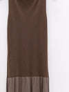 SWAYING 25 Early Autumn One-shoulder splicing bud vest dress SW-SW25PF2L02C2-ZONG Brown